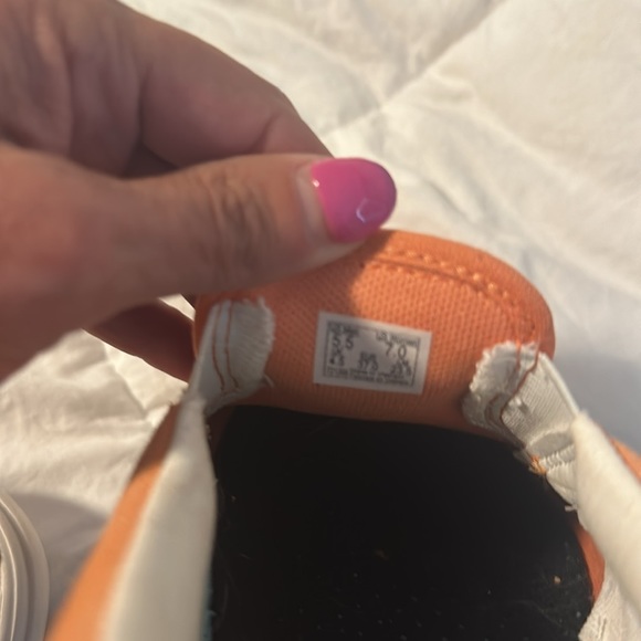 Vans comfy off the wall loafers size 7 peach/orange - Picture 10 of 10